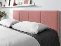 Lit Coffre Avec Tête De Lit 180x200 Cm En Velours Rose -Doublures De Lit Soldes 2024 lit coffre avec tete de lit 180x200 cm en velours rose 3