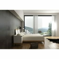 Lit Coffre Avec Tête De Lit Sommier Massif Blanc 160x200cm -Doublures De Lit Soldes 2024 lit coffre avec tete de lit sommier massif blanc 160x200cm 1