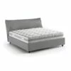 Lit Coffre Cm 120x190 En Tissu Gris