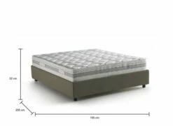 Lit Coffre Cm 140x190 En éco-cuir Marron -Doublures De Lit Soldes 2024 lit coffre cm 140x190 en eco cuir marron 2