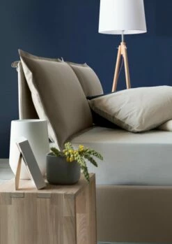 Lit Coffre Cm 140x190 En Tissu Marron -Doublures De Lit Soldes 2024 lit coffre cm 140x190 en tissu marron 4