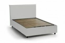 Lit Coffre Cm 140x200 En éco-cuir Marron -Doublures De Lit Soldes 2024 lit coffre cm 140x200 en eco cuir blanc anna