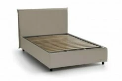 Lit Coffre Cm 140x200 En éco-cuir Marron -Doublures De Lit Soldes 2024 lit coffre cm 140x200 en eco cuir marron anna 1