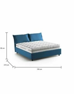 Lit Coffre Cm 140x200 En Tissu Bleu -Doublures De Lit Soldes 2024 lit coffre cm 140x200 en tissu bleu 2