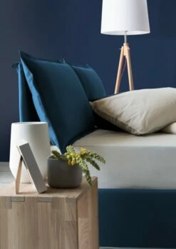 Lit Coffre Cm 140x200 En Tissu Bleu -Doublures De Lit Soldes 2024 lit coffre cm 140x200 en tissu bleu 4