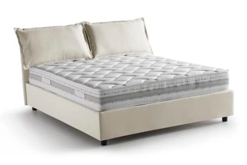 Lit Coffre Cm 140x200 En Tissu Crème 1 Lit Coffre Cm 140x200 En Tissu Crème