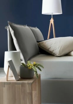 Lit Coffre Cm 140x200 En Tissu Gris -Doublures De Lit Soldes 2024 lit coffre cm 140x200 en tissu gris 3