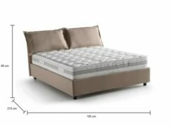 Lit Coffre Cm 140x200 En Tissu Marron -Doublures De Lit Soldes 2024 lit coffre cm 140x200 en tissu marron 2