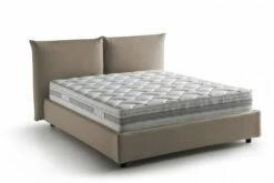 Lit Coffre Cm 160x190 En Tissu Marron -Doublures De Lit Soldes 2024 lit coffre cm 160x190 en tissu marron 3