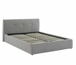 Lit Coffre Tissu Gris Chiné 160x200 Sommier Inclus -Doublures De Lit Soldes 2024 lit coffre tissu gris chine 160x200 sommier inclus 4