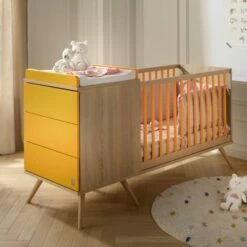 Lit Combiné évolutif 103x181x68cm Jaune -Doublures De Lit Soldes 2024 lit combine evolutif 103x181x68cm jaune 3