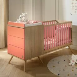 Lit Combiné évolutif 103x181x68cm Orange -Doublures De Lit Soldes 2024 lit combine evolutif 103x181x68cm orange 3