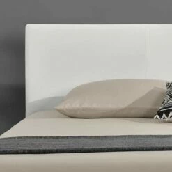 Lit Contemporain Blanc-180 X 200 (cm) -Doublures De Lit Soldes 2024 lit contemporain blanc 180 x 200 cm 4