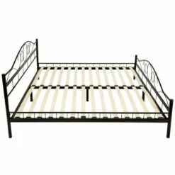 Lit Design Romantique Avec Sommier 200 X 180 Cm Noir/noir -Doublures De Lit Soldes 2024 lit design romantique avec sommier 200 x 180 cm noir noir 3