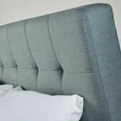 Lit Double Capitonné Vert Et Eucalyptus, Couchage 160x200 -Doublures De Lit Soldes 2024 lit double capitonne vert et eucalyptus couchage 160x200 1000 3 8 199022 3