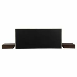 Lit Double En Bois D'ingénierie Bois Foncé 160x200 -Doublures De Lit Soldes 2024 lit double en bois d ingenierie bois fonce 160x200 4