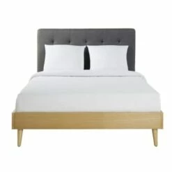 Lit Double Gris Anthracite En Eucalyptus, Couchage 160x200 -Doublures De Lit Soldes 2024 lit double gris anthracite en eucalyptus couchage 160x200 1000 2 7 199021 1 1