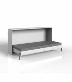 Lit Escamotable 90x200 Avec Aménagement De Lit - L212 Cm - Blanc -Doublures De Lit Soldes 2024 lit escamotable 90x200 avec amenagement de lit l212 cm blanc 3