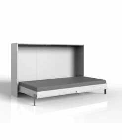 Lit Escamotable Horizontal 120x200 - L212 Cm - Blanc -Doublures De Lit Soldes 2024 lit escamotable horizontal 120x200 l212 cm blanc 2