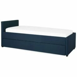 Lit Gigogne En Tissu Bleu 80x200 -Doublures De Lit Soldes 2024 lit gigogne en tissu bleu 80x200 3