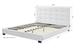 Lit Simili Blanc 160x200 Sommier Inclus -Doublures De Lit Soldes 2024 lit simili blanc 160x200 sommier inclus
