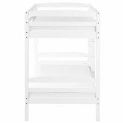 Lit Superposé En Bois De Pin Blanc 90 X 200 Cm -Doublures De Lit Soldes 2024 lit superpose en bois de pin blanc 90 x 200 cm 2