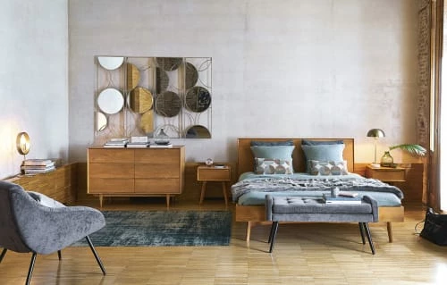 Lit Vintage 140x190 En Chêne 4 Lit Vintage 140x190 En Chêne – Image 4