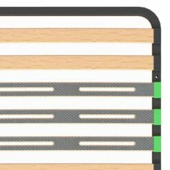 Lot De 2 Sommiers 16 Lattes 80x200cm -Doublures De Lit Soldes 2024 lot de 2 sommiers 16 lattes 80x200cm 2