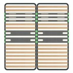 Lot De 2 Sommiers 16 Lattes 80x200cm