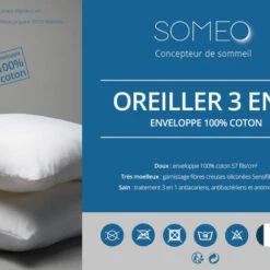 Oreiller Anti-acariens 3 En 1 -Doublures De Lit Soldes 2024 oreiller anti acariens 3 en 1 2