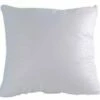 Oreiller Carré Aspect Gaufré Polyester Blanc 65 X 65