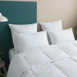 Oreiller MEDIUM 70% Duvet - Coton 65x65 Cm -Doublures De Lit Soldes 2024 oreiller medium 70 duvet coton 65x65 cm 4