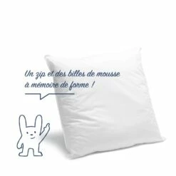 Oreiller Mémoire De Forme Mixte 65x65cm -Doublures De Lit Soldes 2024 oreiller memoire de forme mixte 65x65cm 3