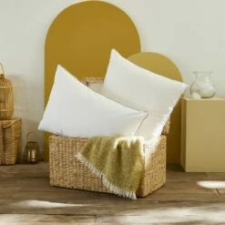 Oreiller Multiconfort Modulable Coton Blanc 60 X 60 -Doublures De Lit Soldes 2024 oreiller multiconfort modulable coton blanc 60 x 60 2