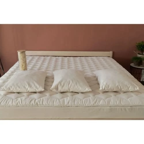 Oreiller Naturel Moelleux Coton Bio - 100% LAINE VIERGE-70 X 50 Cm 4 Oreiller Naturel Moelleux Coton Bio - 100% LAINE VIERGE-70 X 50 Cm – Image 4