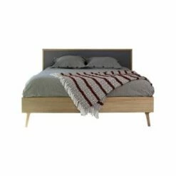Pack Lit Avec Matelas 160x200 Cm Bois Massif Gris Et Bois -Doublures De Lit Soldes 2024 pack lit avec matelas 160x200 cm bois massif gris et bois holda
