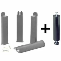 Pack Sommier 2x9 Lattes 140x190cm + Pieds Gris + Pied Central -Doublures De Lit Soldes 2024 pack sommier 2x9 lattes 140x190cm pieds gris pied central 2