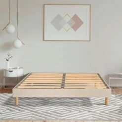 Sommier à Lattes En Bois 160x200 Coloris Beige Livré En Kit -Doublures De Lit Soldes 2024 sommier a lattes en bois 160x200 coloris beige livre en kit 1