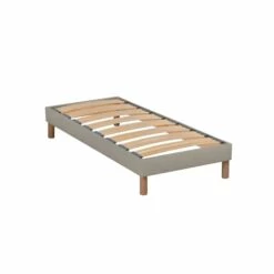 Sommier à Lattes En Bois 90x200 Coloris Beige Livré En Kit -Doublures De Lit Soldes 2024 sommier a lattes en bois 90x200 coloris beige livre en kit 5