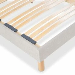 Sommier à Lattes En Bois Capitole 140x200 Coloris Gris Livré En Kit -Doublures De Lit Soldes 2024 sommier a lattes en bois capitole 140x200 coloris gris livre en kit 2