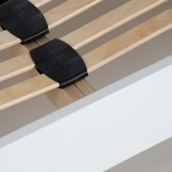 Sommier à Lattes En Kit Bois Couleur Blanc 160x200 -Doublures De Lit Soldes 2024 sommier a lattes en kit bois couleur blanc 160x200 4