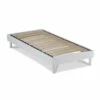 Sommier à Lattes En Kit Bois Couleur Blanche 90x200