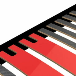 Sommier à Lattes En Kit Bois Couleur Noir 180x200 -Doublures De Lit Soldes 2024 sommier a lattes en kit bois couleur noir 180x200 3