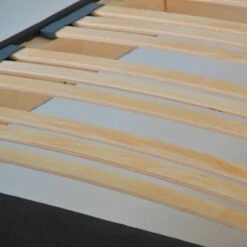 Sommier à Lattes En Kit Coutil Gris Anthracite 180x200 -Doublures De Lit Soldes 2024 sommier a lattes en kit coutil gris anthracite 180x200 3