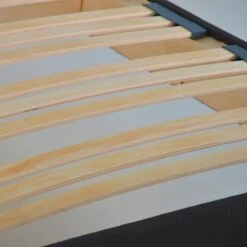 Sommier à Lattes En Kit Coutil Gris Anthracite 90x190 -Doublures De Lit Soldes 2024 sommier a lattes en kit coutil gris anthracite 90x190 3