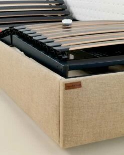 Sommier Bibloc électrique En Lin 2x90cmx200cm -Doublures De Lit Soldes 2024 sommier bibloc electrique en lin 2x90cmx200cm 2