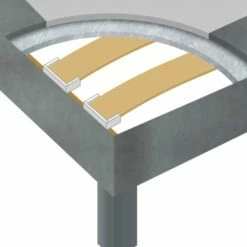 Sommier Déco Someo Gris Foncé Chiné 90x200 -Doublures De Lit Soldes 2024 sommier deco someo gris fonce chine 90x200 2