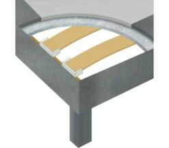 Sommier Déco Someo Gris Foncé Chiné 90x200 -Doublures De Lit Soldes 2024 sommier deco someo gris fonce chine 90x200 3