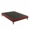 Sommier Déco Tapissier 150 X 200 Rouge
