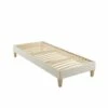 Sommier Déco Tapissier éco-responsable 90 X 200 Ecru